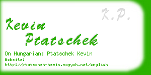 kevin ptatschek business card